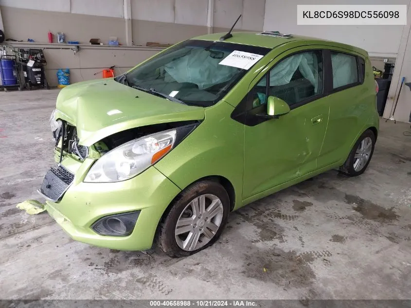 2013 Chevrolet Spark 1Lt VIN: KL8CD6S98DC556098 Lot: 40658988