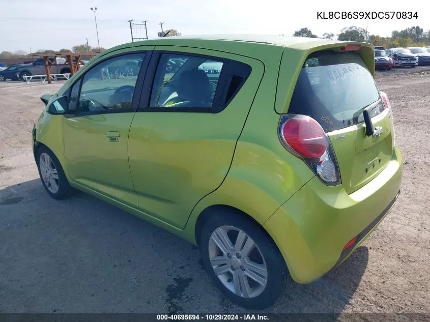 2013 Chevrolet Spark Ls Auto VIN: KL8CB6S9XDC570834 Lot: 40695694