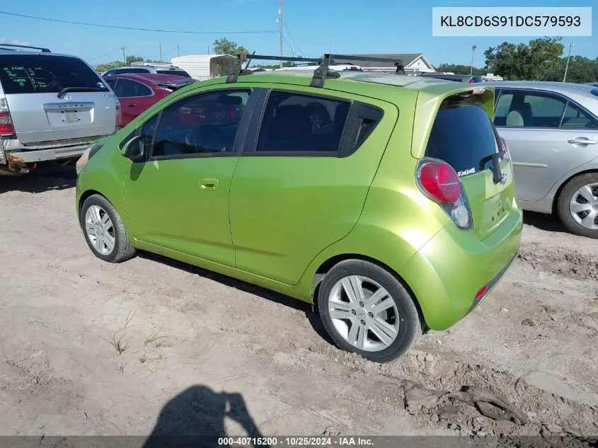 2013 Chevrolet Spark 1Lt Auto VIN: KL8CD6S91DC579593 Lot: 40715200