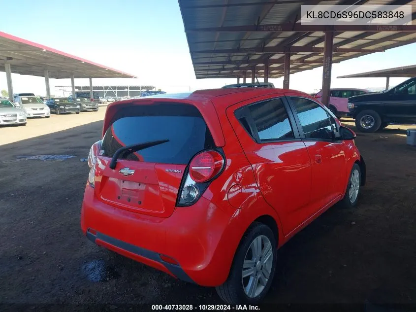 2013 Chevrolet Spark 1Lt Auto VIN: KL8CD6S96DC583848 Lot: 40733028