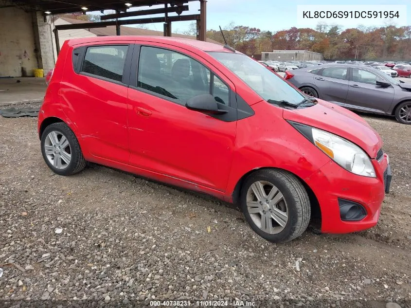 2013 Chevrolet Spark 1Lt Auto VIN: KL8CD6S91DC591954 Lot: 40738231