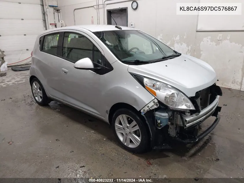 2013 Chevrolet Spark Ls Manual VIN: KL8CA6S97DC576867 Lot: 40823233