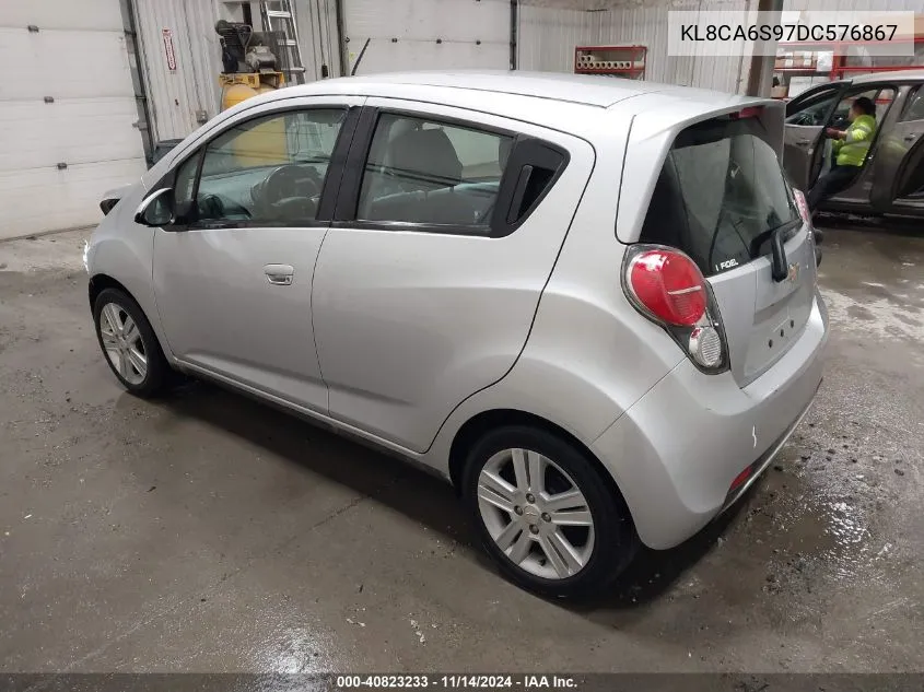 2013 Chevrolet Spark Ls Manual VIN: KL8CA6S97DC576867 Lot: 40823233