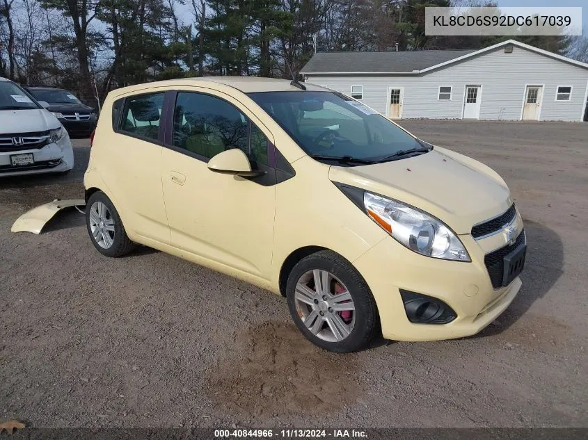 2013 Chevrolet Spark 1Lt Auto VIN: KL8CD6S92DC617039 Lot: 40844966