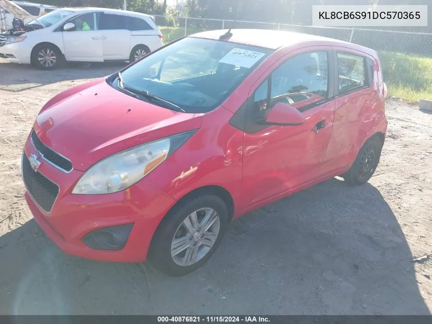 2013 Chevrolet Spark Ls Auto VIN: KL8CB6S91DC570365 Lot: 40876821