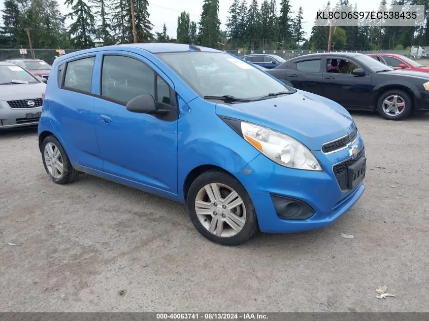 2014 Chevrolet Spark 1Lt Auto VIN: KL8CD6S97EC538435 Lot: 40063741