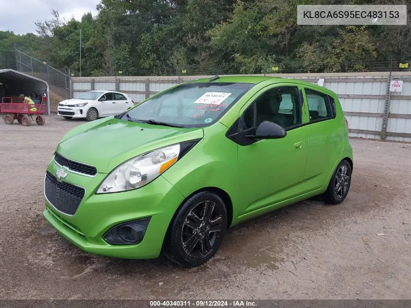 2014 Chevrolet Spark Ls VIN: KL8CA6S95EC483153 Lot: 40340311