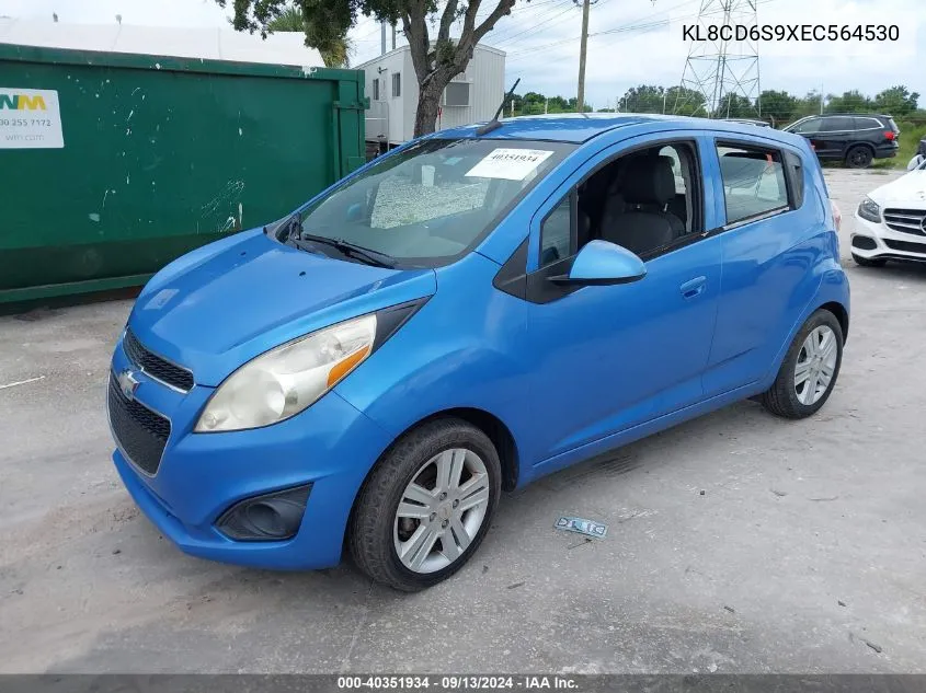 2014 Chevrolet Spark 1Lt Auto VIN: KL8CD6S9XEC564530 Lot: 40351934