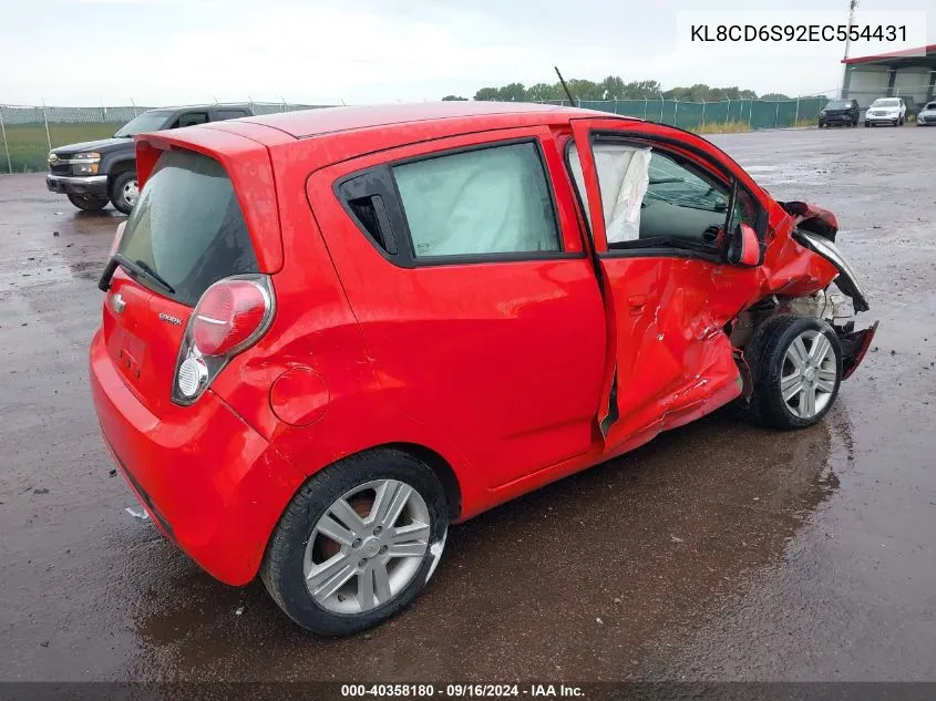 KL8CD6S92EC554431 2014 Chevrolet Spark 1Lt Auto