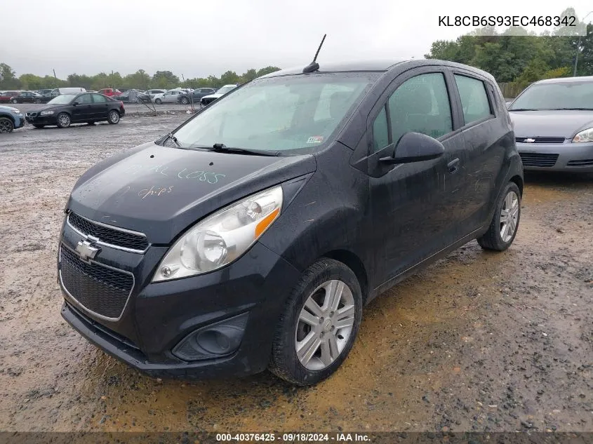 2014 Chevrolet Spark Ls VIN: KL8CB6S93EC468342 Lot: 40376425