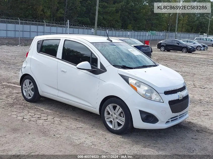 2014 Chevrolet Spark Ls Auto VIN: KL8CB6S92EC583286 Lot: 40376523