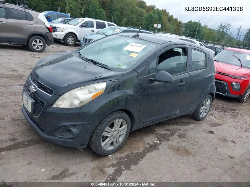 2014 Chevrolet Spark 1Lt Auto VIN: KL8CD6S92EC441398 Lot: 40481991