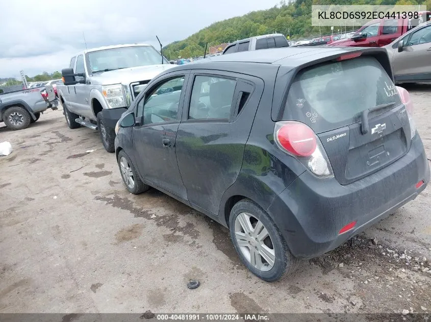 2014 Chevrolet Spark 1Lt Auto VIN: KL8CD6S92EC441398 Lot: 40481991