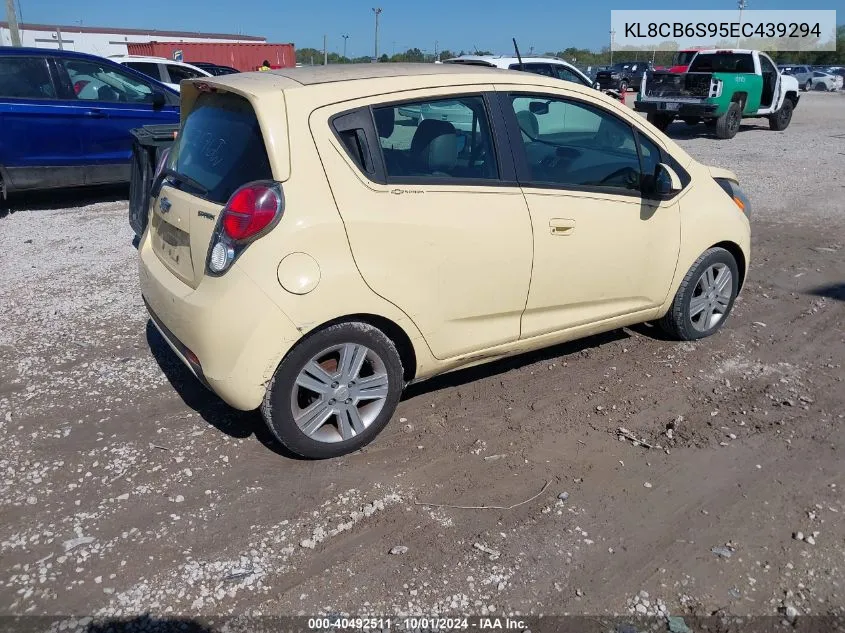 2014 Chevrolet Spark Ls Auto VIN: KL8CB6S95EC439294 Lot: 40492511