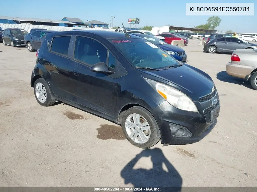 2014 Chevrolet Spark 1Lt Auto VIN: KL8CD6S94EC550784 Lot: 40502284