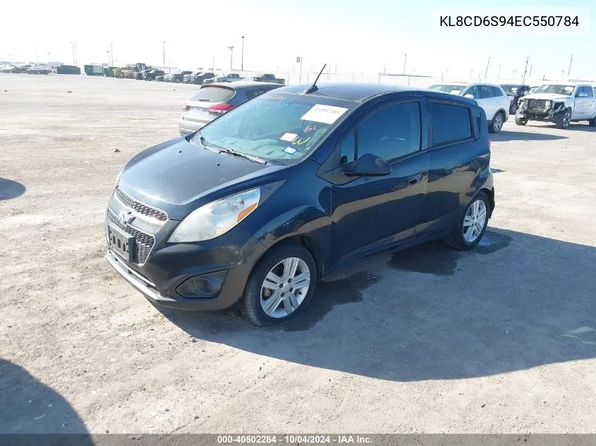 2014 Chevrolet Spark 1Lt Auto VIN: KL8CD6S94EC550784 Lot: 40502284