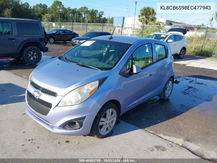 2014 Chevrolet Spark Ls Auto VIN: KL8CB6S98EC477943 Lot: 40503759