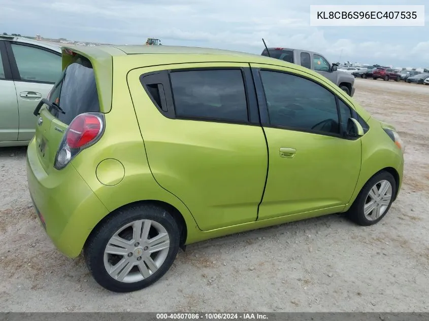 2014 Chevrolet Spark Ls VIN: KL8CB6S96EC407535 Lot: 40507086