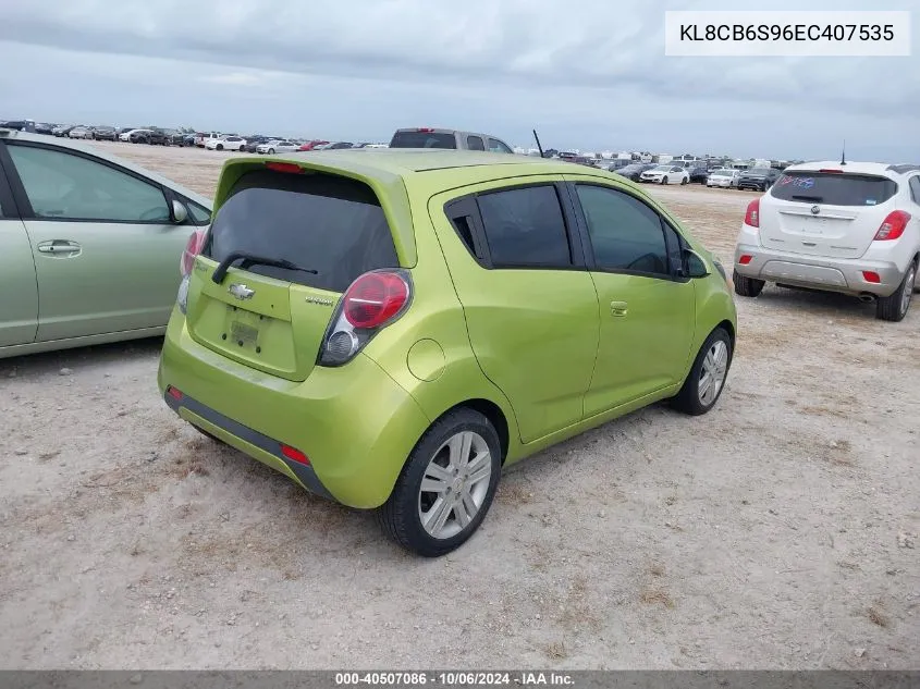 2014 Chevrolet Spark Ls VIN: KL8CB6S96EC407535 Lot: 40507086