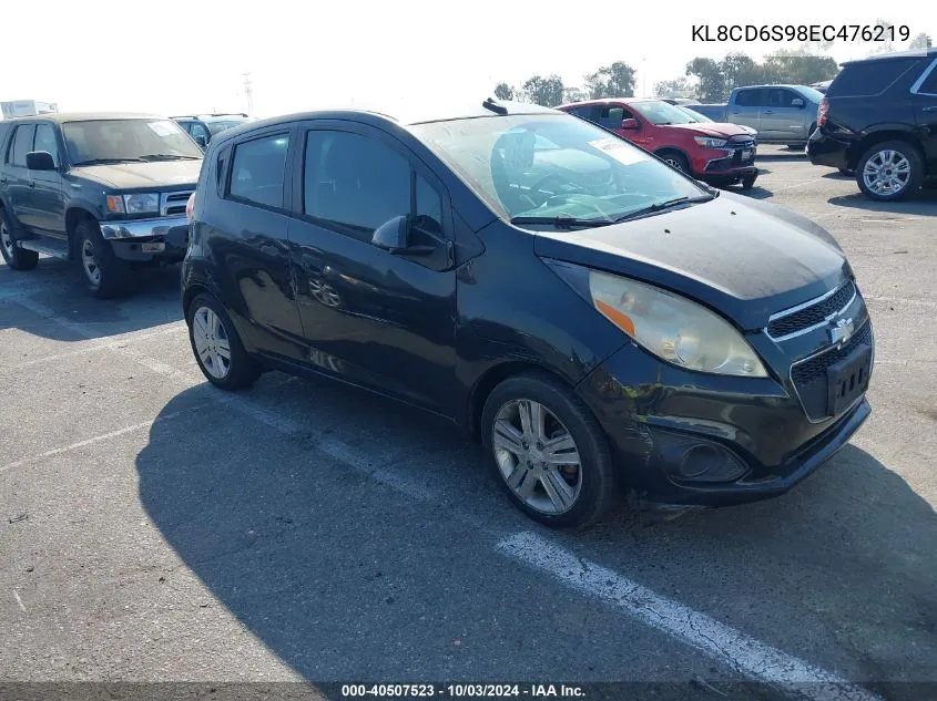 2014 Chevrolet Spark 1Lt Auto VIN: KL8CD6S98EC476219 Lot: 40507523