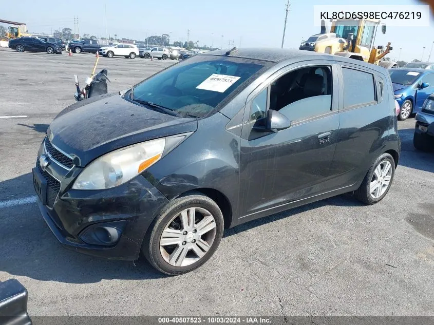 2014 Chevrolet Spark 1Lt Auto VIN: KL8CD6S98EC476219 Lot: 40507523