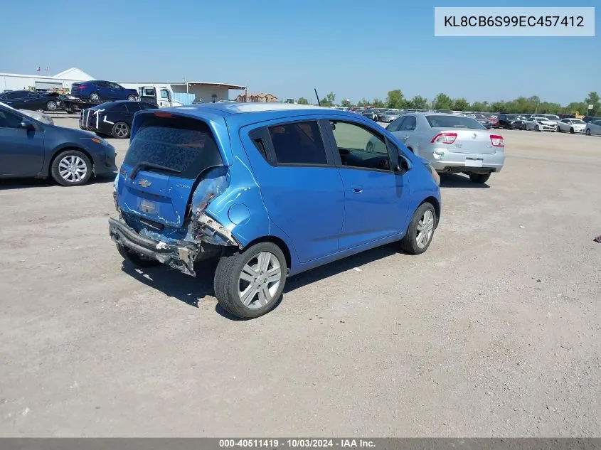 2014 Chevrolet Spark Ls Auto VIN: KL8CB6S99EC457412 Lot: 40511419