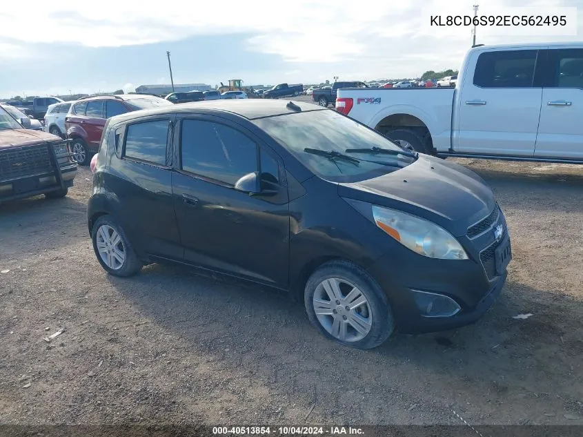 2014 Chevrolet Spark 1Lt Auto VIN: KL8CD6S92EC562495 Lot: 40513854