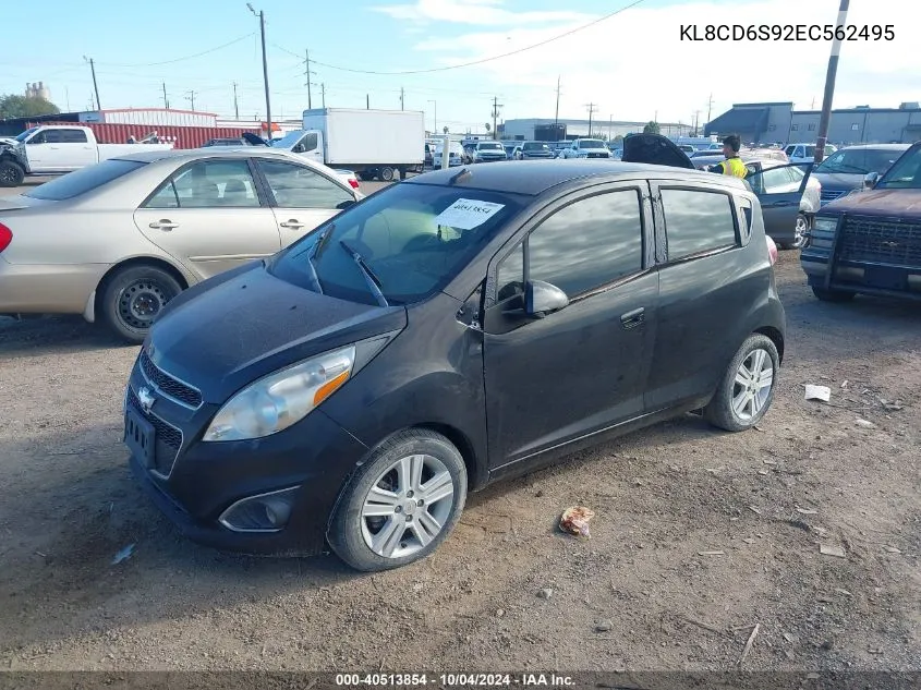 2014 Chevrolet Spark 1Lt Auto VIN: KL8CD6S92EC562495 Lot: 40513854