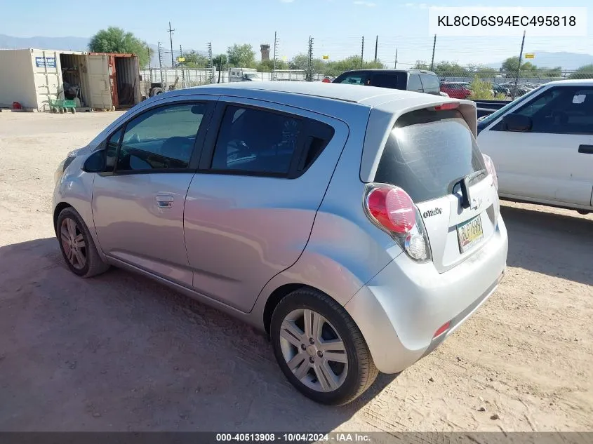 2014 Chevrolet Spark 1Lt Auto VIN: KL8CD6S94EC495818 Lot: 40513908