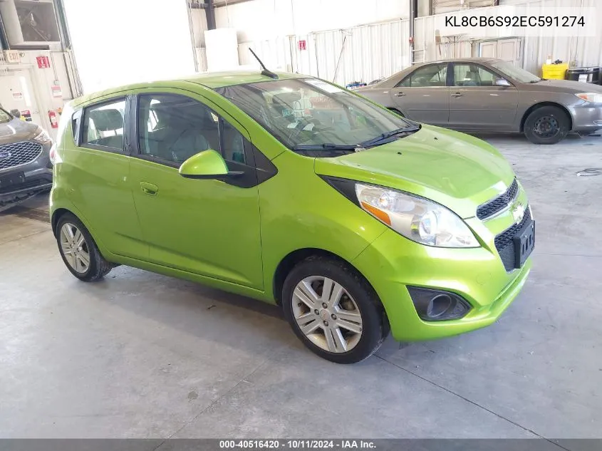 2014 Chevrolet Spark Ls Auto VIN: KL8CB6S92EC591274 Lot: 40516420