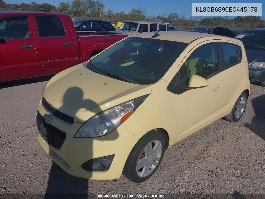 2014 Chevrolet Spark Ls VIN: KL8CB6S90EC445178 Lot: 40545073