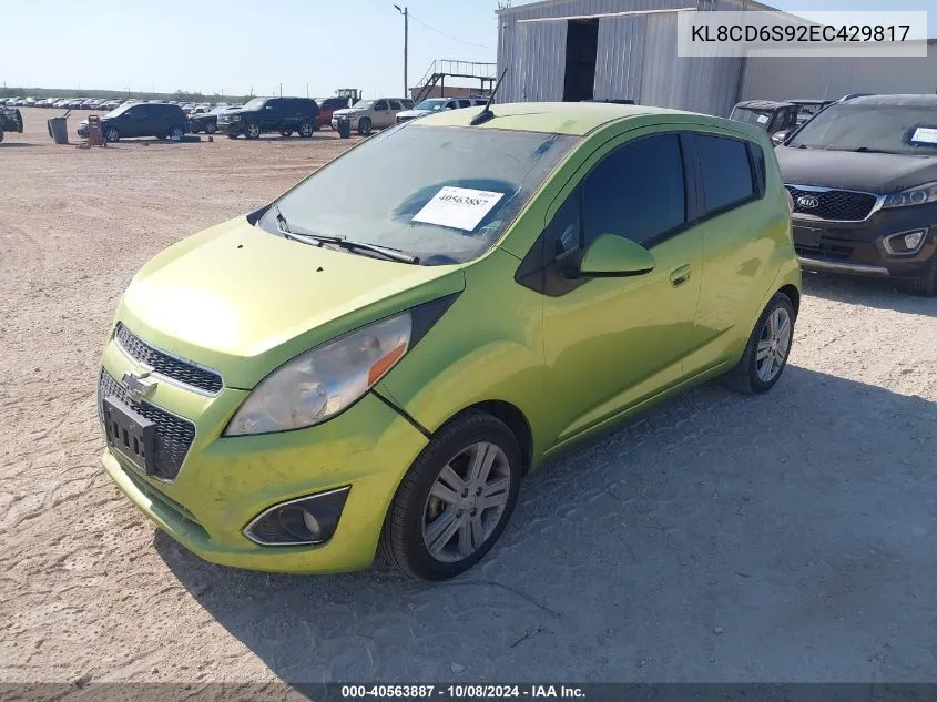 KL8CD6S92EC429817 2014 Chevrolet Spark 1Lt Auto