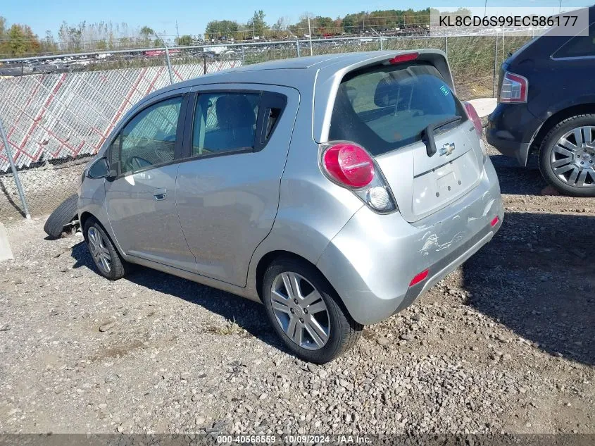 2014 Chevrolet Spark 1Lt Auto VIN: KL8CD6S99EC586177 Lot: 40568559