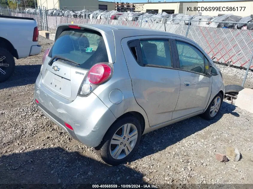 2014 Chevrolet Spark 1Lt Auto VIN: KL8CD6S99EC586177 Lot: 40568559