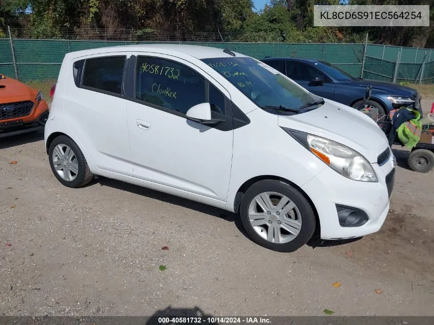 2014 Chevrolet Spark 1Lt VIN: KL8CD6S91EC564254 Lot: 40581732