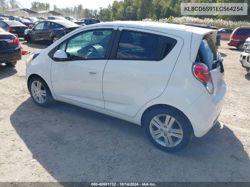 2014 Chevrolet Spark 1Lt VIN: KL8CD6S91EC564254 Lot: 40581732