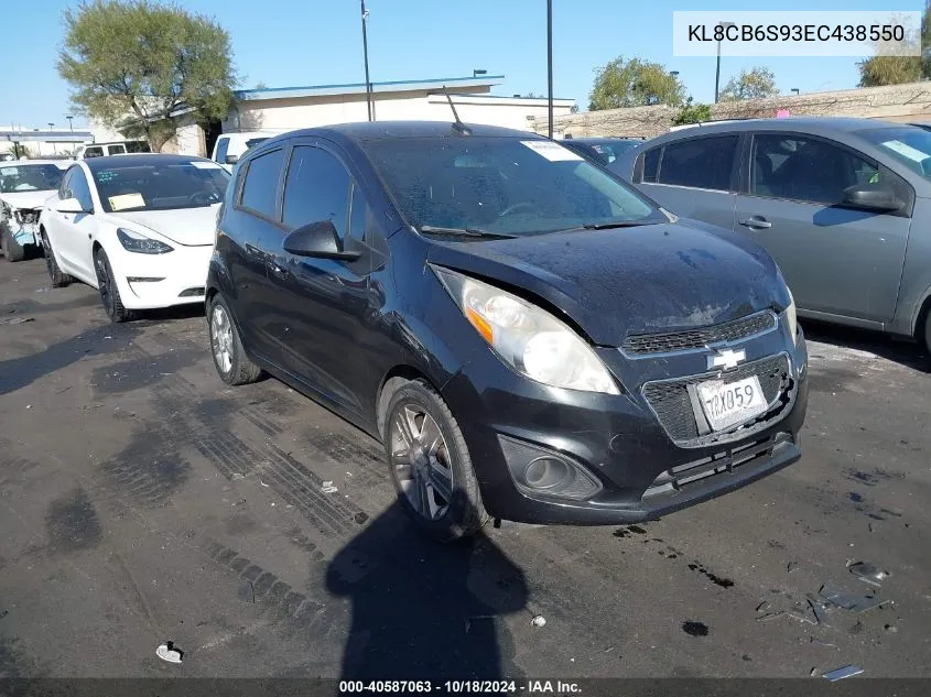 2014 Chevrolet Spark Ls Auto VIN: KL8CB6S93EC438550 Lot: 40587063