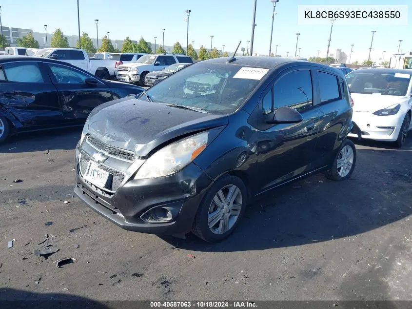 2014 Chevrolet Spark Ls Auto VIN: KL8CB6S93EC438550 Lot: 40587063