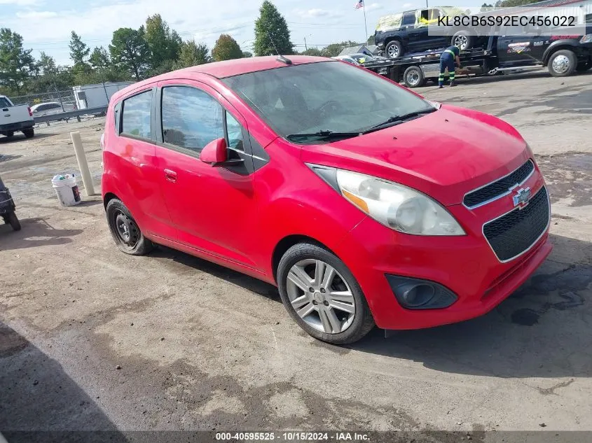 2014 Chevrolet Spark Ls Auto VIN: KL8CB6S92EC456022 Lot: 40595525