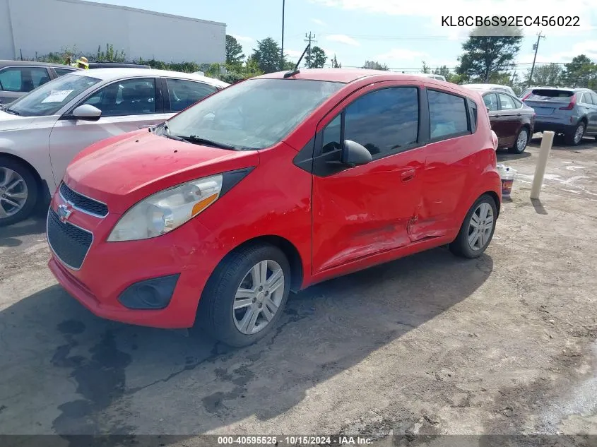 2014 Chevrolet Spark Ls Auto VIN: KL8CB6S92EC456022 Lot: 40595525