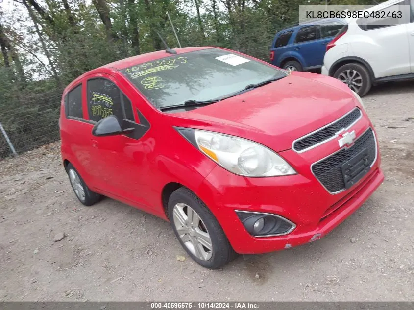 2014 Chevrolet Spark Ls Auto VIN: KL8CB6S98EC482463 Lot: 40595575