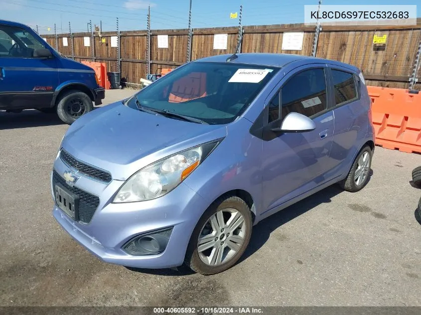 2014 Chevrolet Spark 1Lt Auto VIN: KL8CD6S97EC532683 Lot: 40605592