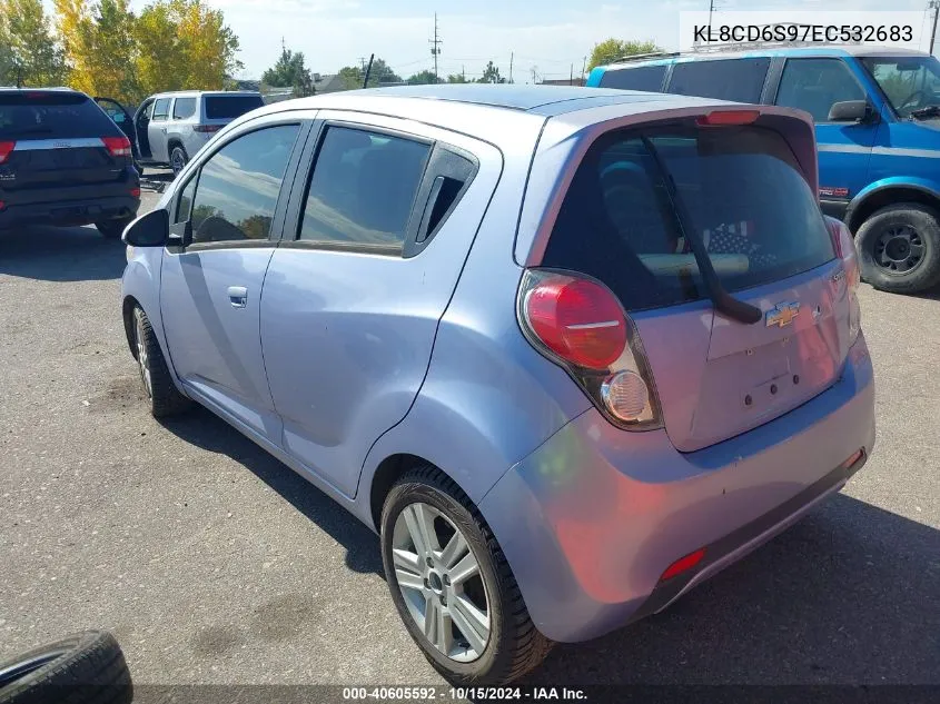 2014 Chevrolet Spark 1Lt Auto VIN: KL8CD6S97EC532683 Lot: 40605592