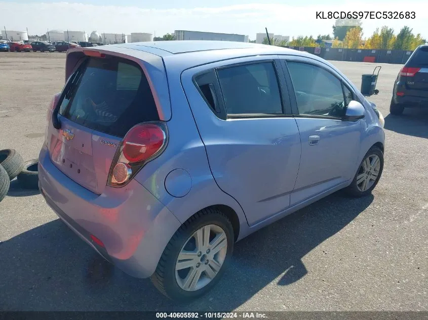 2014 Chevrolet Spark 1Lt Auto VIN: KL8CD6S97EC532683 Lot: 40605592