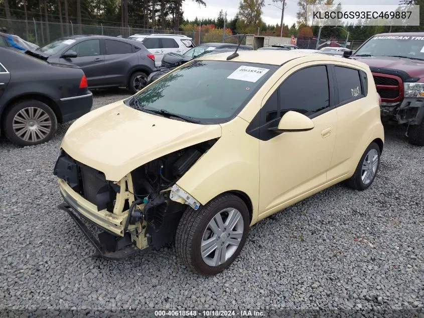 2014 Chevrolet Spark 1Lt Auto VIN: KL8CD6S93EC469887 Lot: 40618548