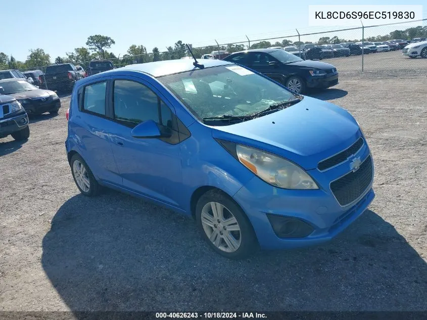 2014 Chevrolet Spark 1Lt Auto VIN: KL8CD6S96EC519830 Lot: 40626243