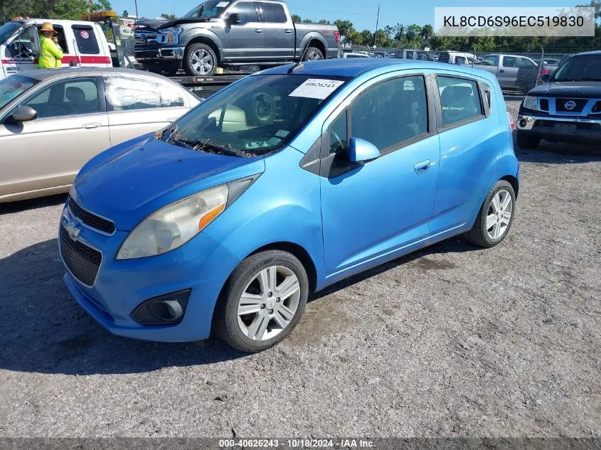 2014 Chevrolet Spark 1Lt Auto VIN: KL8CD6S96EC519830 Lot: 40626243