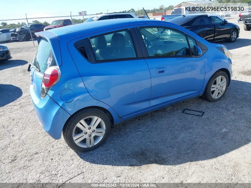 2014 Chevrolet Spark 1Lt Auto VIN: KL8CD6S96EC519830 Lot: 40626243