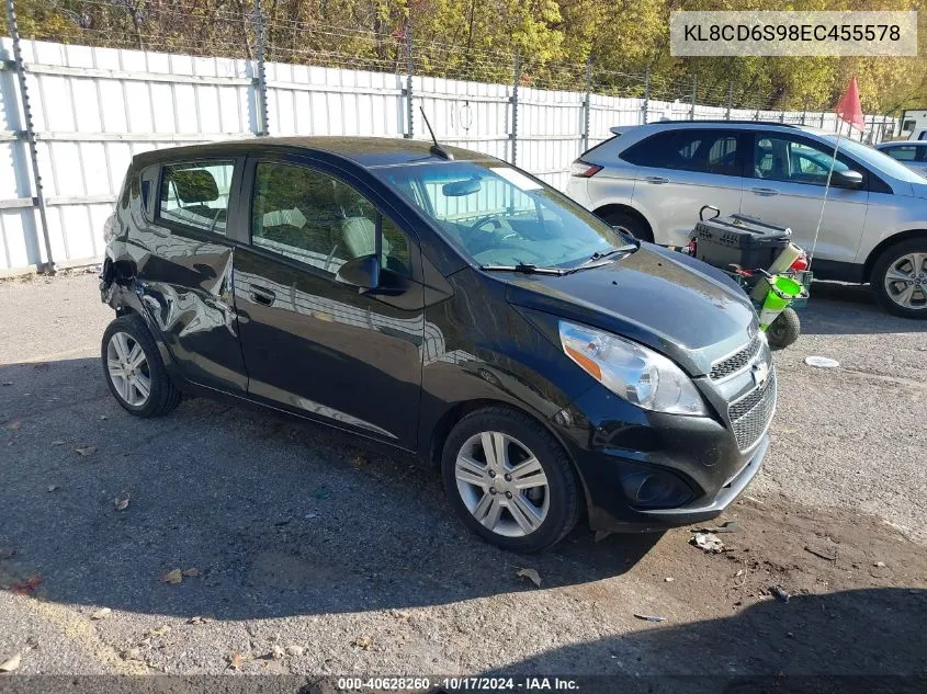 2014 Chevrolet Spark 1Lt Auto VIN: KL8CD6S98EC455578 Lot: 40628260