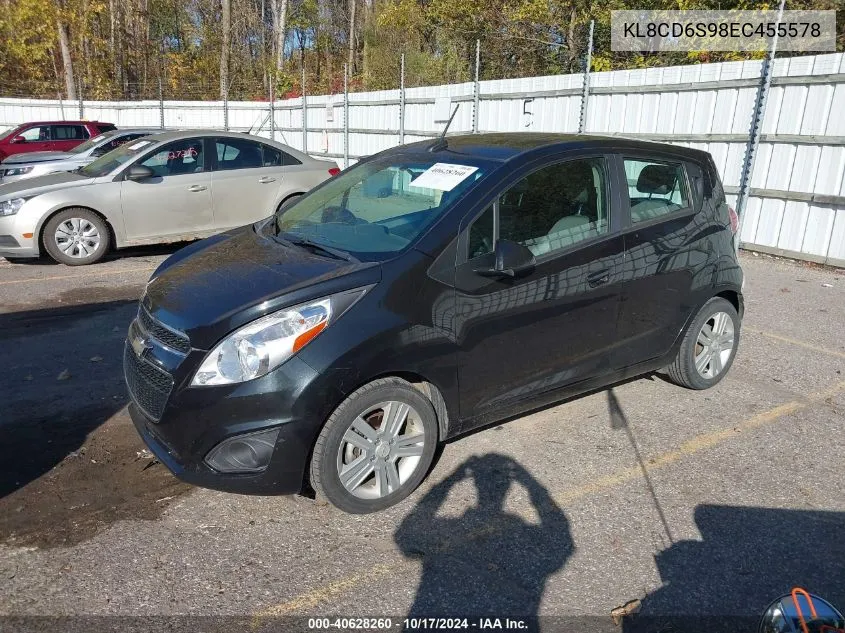 2014 Chevrolet Spark 1Lt Auto VIN: KL8CD6S98EC455578 Lot: 40628260